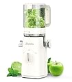 Estrattore Frutta e Verdura, Zasmira Estrattore con Scivolo di Alimentazione da 120 mm, Kein Vorschneiden Entsafter für Gemüse und Obst,Purezza del Succo del 99,6%/REV-Modus/Einfacher zu Reinigen