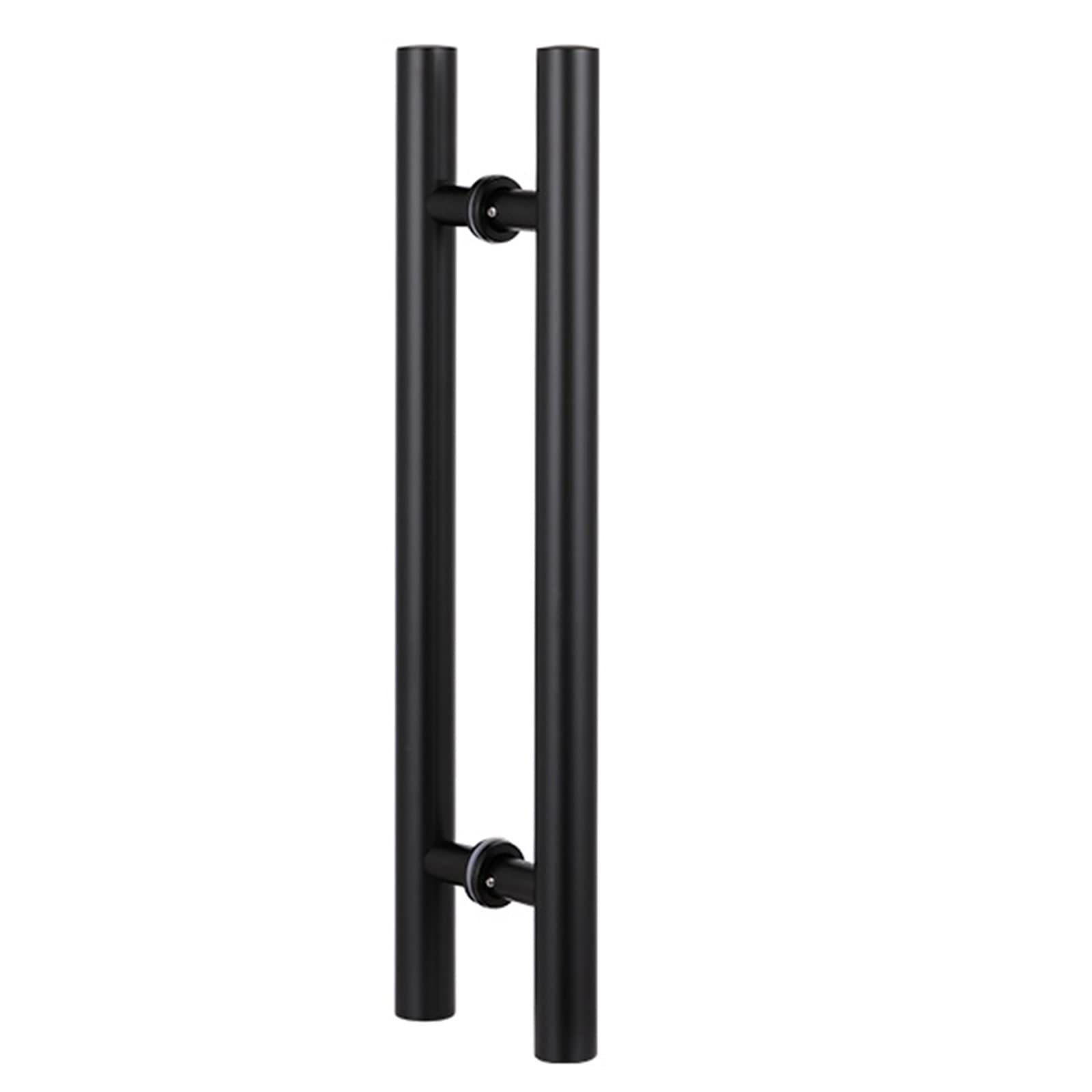 GYRAZXS Round Door Handle,Stainless Steel Door Pull with Screws,0.6m/0.8m/1m/1.2m/1.5m/1.8m Long,Pull Grab for Solid Core Door,Barn Door,Wood Gate,Front Door (Color : Black,Size : 150cm/59