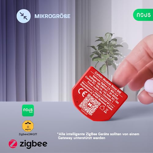 Module Interrupteur ZigBee Rideaux NOUS AC 16A Connecté Tuya x2 - 8