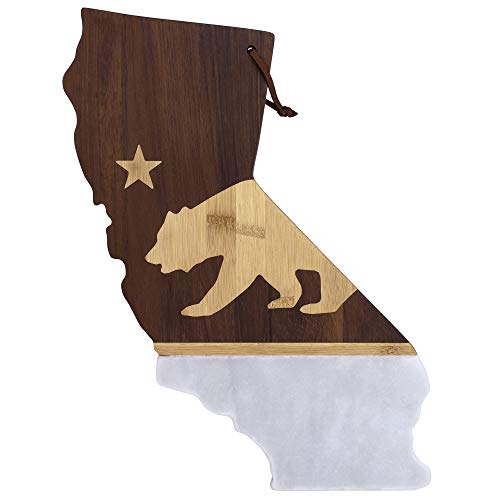 Get Special Price Totally Bamboo Rock & Branch Series California Republic State Shaped Serving Board, 14-1/4" x 11"