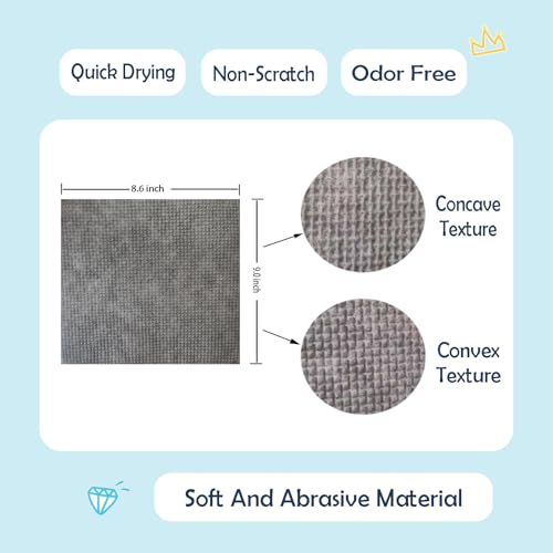 Image of Daily Dish Scrubber(50 Sheets), Premium Scrub Sheets, Dishcloths for Washing Utensils, Cookware, & Cooktop, Non-Scratch, Odor-Free, Quick Drying, Heavy Duty, Cleaning Supplies for Kitchen, Bathroom