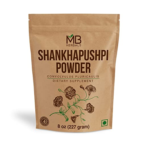 MB Herbals Shankhapushpi Powder 8 oz (227 Gram) | Shankhpushpi Po...