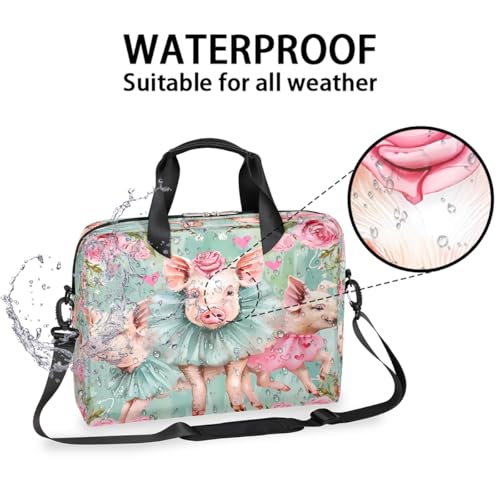 Bolsa para portátil diseño Tres Cerditos color rosa miniatura 2