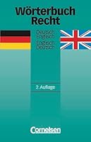 Wörterbuch Recht. Deutsch - Englisch / Englisch - Deutsch 3589240806 Book Cover