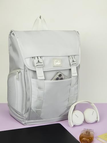 Image of Genie Skye Laptop Backpack for Girls (28L) | Versatile Office, College & Travel Laptop Backpack | Padded Laptop Sleeve | Grey