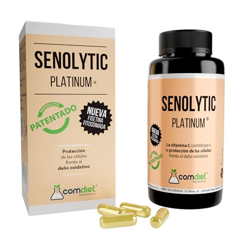 Senolytic Platinum - NADH + Quercetina + Fisetina Fitosomada | 734 mg/cápsula I Regenerador Celular Antiage, Antioxidante y Antiinflamatorio I Científicamente Demostrado y Patentado | Rápida Absorción Senolytic Platinum - NADH + Quercetina + Fisetina Fitosomada | 734 mg/cápsula I Regenerador Celular Antiage, Antioxidante y Antiinflamatorio I Científicamente Demostrado y Patentado | Rápida Absorción