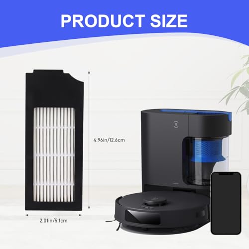 Image of Filter Replacement for Yeedi C12 Pro Plus: Robot Vacuum Filter Fit For Yeedi C12 Pro Plus, Washable and Reusable Replacement Accessories kit Fit For Yeedi C12 Plus(4 Pack)