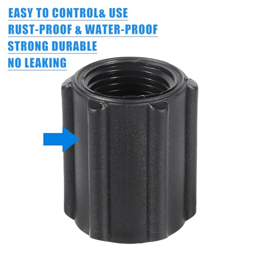 10 Pcs 1/2 Inch Double Female Thread Coupling Sprinkler Pipe Fitting Threaded Fitting NPT Coupling for Garden Lawn Irrigation System (1/2 Inch Double Female Thread)