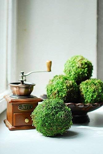 Natural moss balls (set of 6), Christmas decor, preserved moss Woodland wedding decor Rustic home decor Decorative balls Mantel decor Desk decor