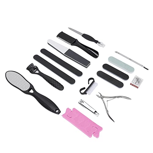 Nail Pedicure Care Kit, Stainless Steel Professional Pedicure Tools Set for Nail Art