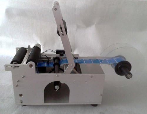 Gowesemi-Automatic Round Bottle Labeling Machine with Pedal Switch, Automatic Round Bottle Labeler Machine