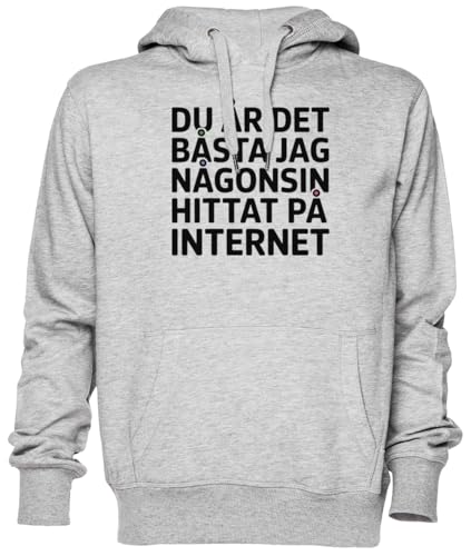 Sweat à capuche gris avec message cochon mignon pour look unisexe décontracté