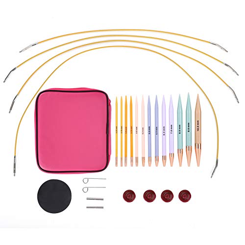13 Pairs Interchangeable Circular Knitting Needles Set Circular Knitting Needles Kit With 2.75Mm-10Mm #TOP5