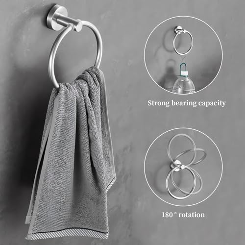 Acier Inoxydable Poli : ensemble d'accessoires de salle de bain chic - 6