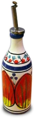 Italian Pottery Hand Painted Oil Bottle Bellarte Allegria from Italy