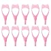 Produktbild 10 stücke Tragbare 3 in 1 Kunststoff Wimpern Leitfaden Kamm Werkzeuge Mascara Shield Applikator Schutz Makeup Supplies