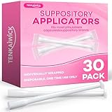 TENKAIWICK 30 Pack Disposable Vaginal Suppository Applicator for Women, Vaginal Applicator fits Size 0/00 Cap-Sules and Most Pills, Tablet Suppositories, Individually Wrapped
