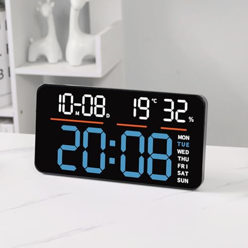 Grande horloge numérique LED murale pour ne plus jamais rater l'heure