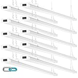 FAITHSAIL 10 Pack Linkable 4FT LED Shop Light 40W, 4000 LM [Eqv.150W Fluorescent] 4000K LED Utility