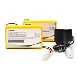 (2-Pack) 12V 1000mAh Ni-CD Battery Pack with Tamiya Connector and Charger for RC Cars Trucks Robots Electric Tools Power Devices