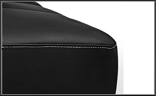 Bagno Italia Sofá Cama Reclinable 180x97x36 en Cuero Artificial Negro, 3 Puestos con Sistema antivuelco