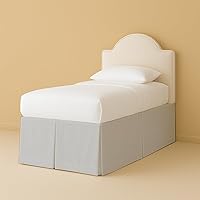 Vista 9 de eBeddy Linens 1 falda de cama de algodón egipcio de 800 hilos, tamaño individual de 39 x 75 a 14 pulgadas, caída y caída, fácil de lavar, resistente