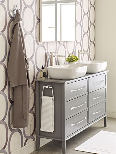 Image of Amerock Kodiak Triple Prong Polished Chrome Wall-Mounted Hook