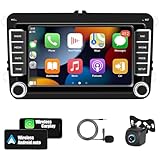4 Core 4+64G Android 15 Car Stereo for VW Seat Golf Passat Jetta, 7