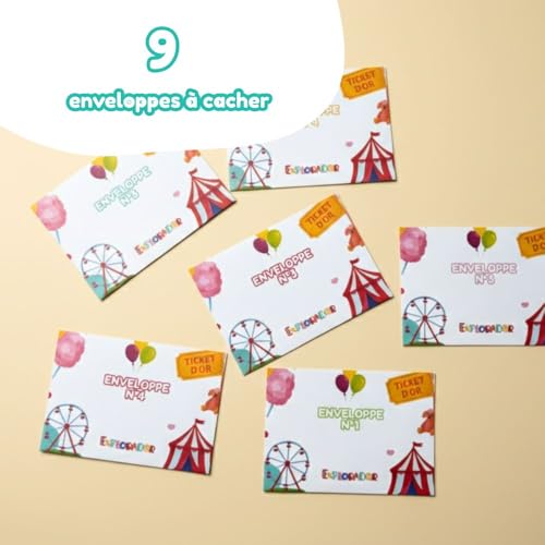 Jeu Éducatif 9-11 Ans Rompre l'Ennui Escape Game Ticket d'or - 7