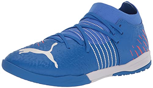 PUMA Mens Future Z 3.2 Pro Court Indoor Soccer Cleats - Blue, Yellow