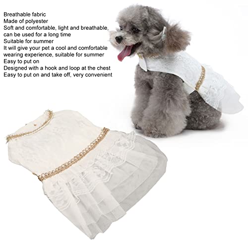 Vestidos de Cachorro, Roupas de Cachorro de Malha Respirável de Verão Fofas Com Gancho No Peito, Ves