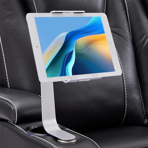 Weilianda Home Theater Seating Series Swivel Tablet and Cell Phone Holder,Silver
