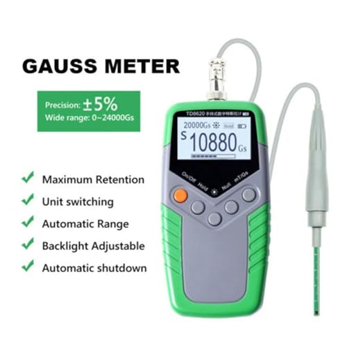 Medidor Digital de Gauss NURII portátil precisión 5% miniatura 2