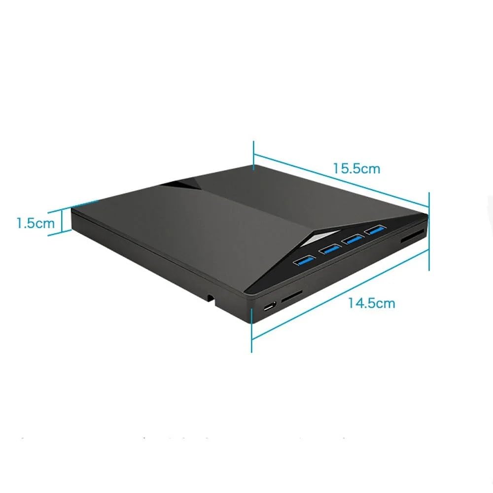 Lecteur DVD Externe Enregistreur de CD Portable USB3.0/Type-C