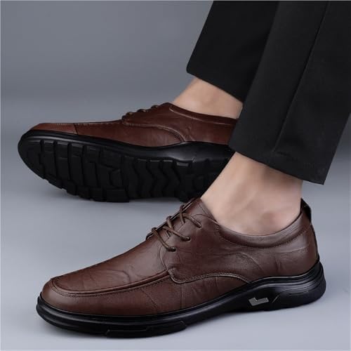 Office Oxford Dress Shoes Mens Leather Lace Up Comfortable Walking Classic Derby Business Casual Formal Work Shoes2