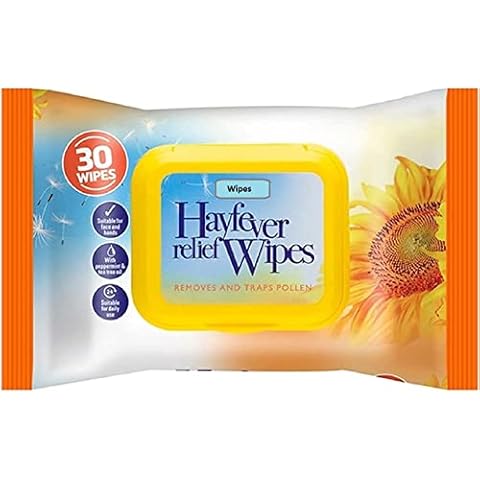 Hayfever Relief Wipe (1 Pack 30 Wipes) Nuage Hayfever Relief Wipes Allergy Relief, Natural Remedy for Hay Fever for Adults & Children Travel Pack Cover