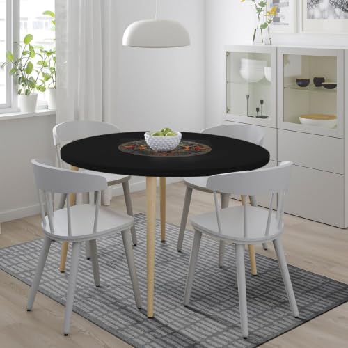 Nappe ronde médaillon extérieur et intérieur pour table de jardin - 8