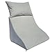 Formalind Lesekissen-Set für Bett und Sofa – Ergonomisch geformtes Keilkissen Plus kuscheliges Sofakissen zum Lesen, Fernsehen und Entspannen (hellgrau)