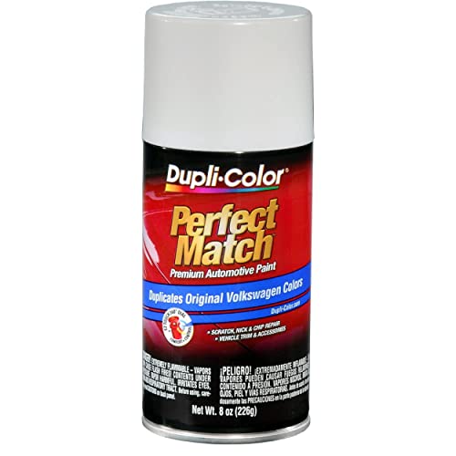 Image of Dupli-Color EBVW20417-6 PK Perfect Match Automotive Spray Paint - Volkswagen Candy White, LB9A - 8 oz. Aerosol Can