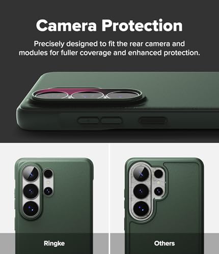 Image of Ringke Onyx for Samsung Galaxy S26 Ultra Case Back Cover [Anti-Fingerprint Texture] Slim-Fit Lightweight Shockproof Protective with Non-Slip Side Grip - Dark Green