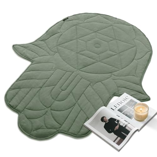 ZonLi Weighted-Lap Blanket 7 lbs 43' x 52' for Yoga,Portable Travel Weighted Blanket for Meditation...