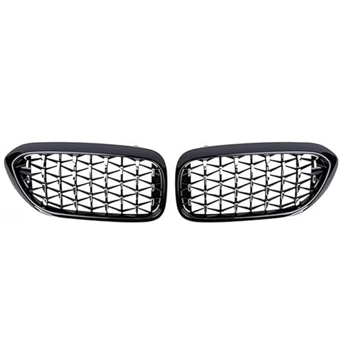 Parrilla frontal negra para Serie 5 G30; elegancia en doble listón estilo diamante 2018-2020