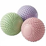 360° Textured Massage Ball, 6cm Food-Grade Silicone Deep Tissue Massager for Full Body Pain Relief – Portable Trigger Point Ball for Neck, Shoulders, Back & Plantar Fasciitis, Fitness