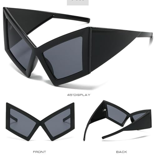 Lunettes de soleil œil de chat surdimensionnées pour protéger vos yeux à la plage avec style - 3