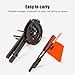 MiOYOOW 3PCS Ice Fishing Tip Up, Foldable Triangle Ice Fishing Rod with Orange Pole Flags for Outdoor Winter Ice Fishing