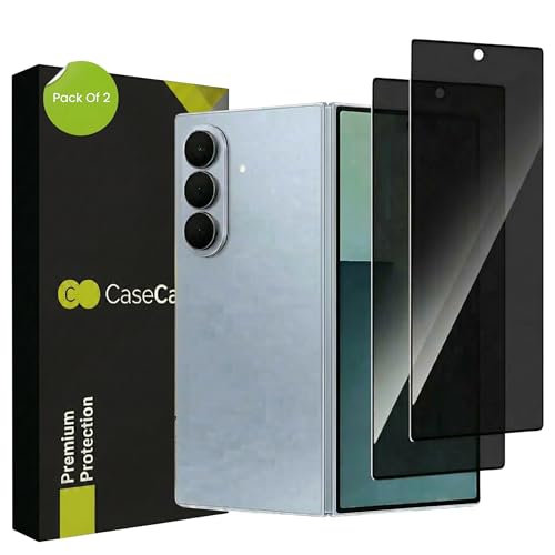 Image of Casecandy - (2 Pack Privacy Tempered Glass Screen Protector for Samsung Z Fold 7 - HD Anti-Spy Glass Guard for Front Display, Scratch Resistant, Bubble-Free Installation