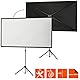 celexon Ultralightweight Stativ-Leinwand 80 | 177x100 cm 16:9 | leichte & kleine tragbare 4K, Full-HD-Projektionslösung für Mobile Heimkino- & Outdoor-Beamer | Standfuß + Transporttasche