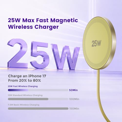 Image of MagSafe 25W Wireless Charger for Apple Magnetic Fast Charging Pad
