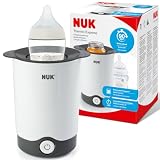 NUK Thermo Express Babyflaschenwärmer | schonendes Erwärmen von flüssiger und breiförmiger Nahrung in 90 Sekunden | automatische Abschaltung | Korb zum einfachen Herausnehmen | EU-Stecker