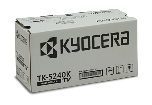 Kyocera TK-5240K Toner Drucker Schwarz, Original Tonerkartusche 1T02R70NL0. Drucker Toner kompatibel...